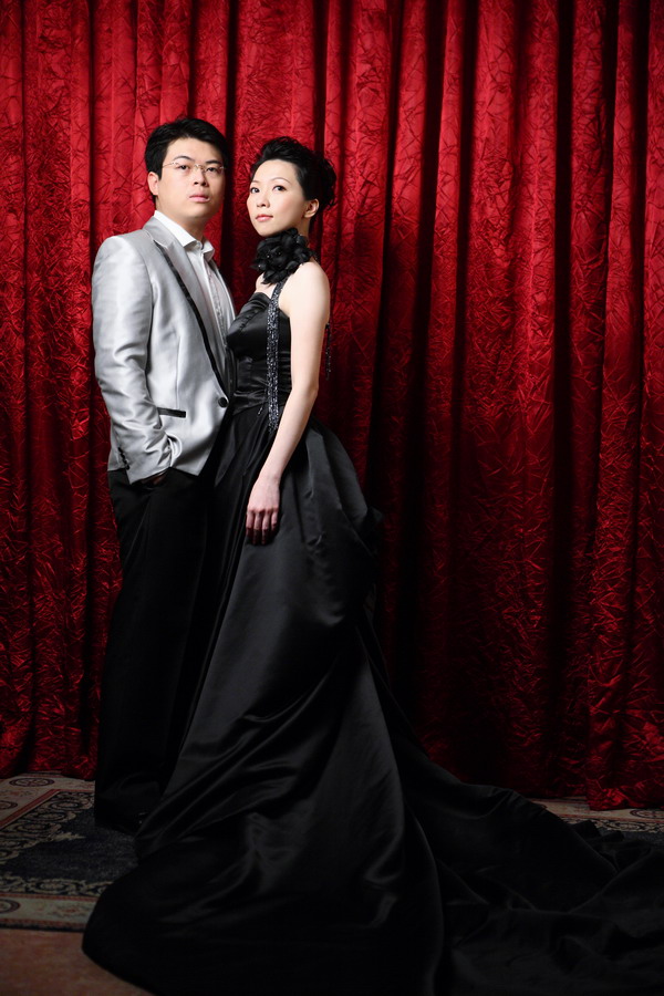 婚纱照-黑色礼服真的好冷艳ㄝ