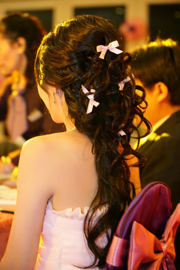 <em>头发</em>该<em>怎么</em>做造型会成现典雅的感觉